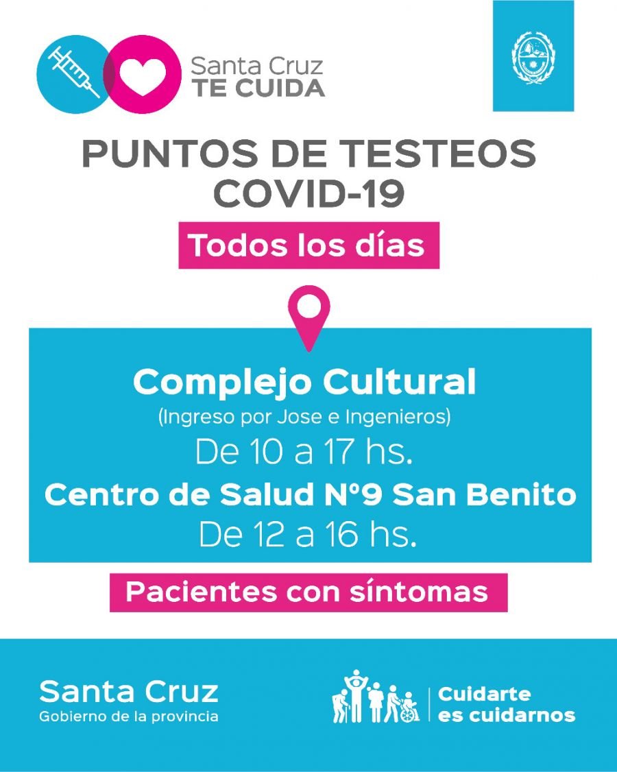 Salud suma un nuevo punto de testeo en el Barrio San Benito