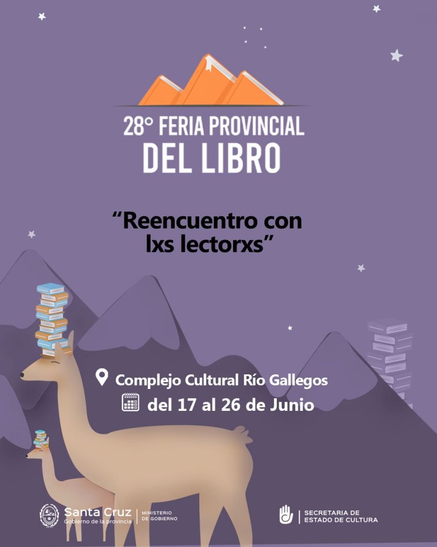 Gran presencia de autorxs santacruceñxs en la 28° Feria Provincial del Libro