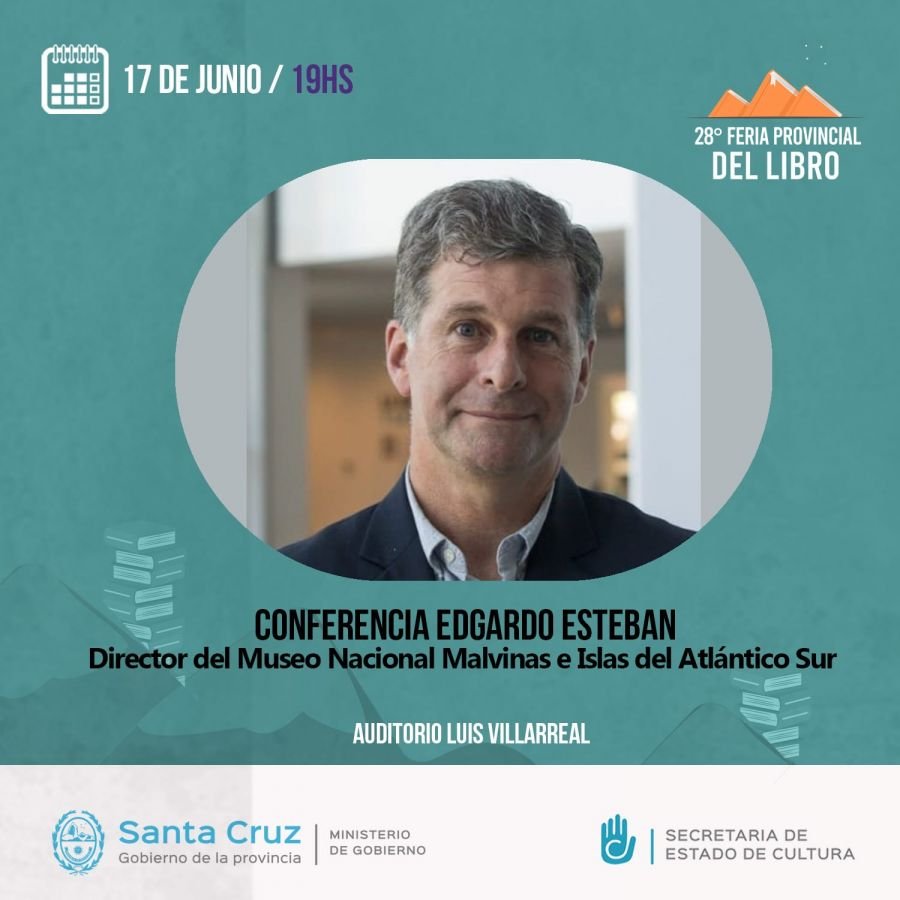 Edgardo Esteban estará en la inauguración de la 28° Feria Provincial del Libro