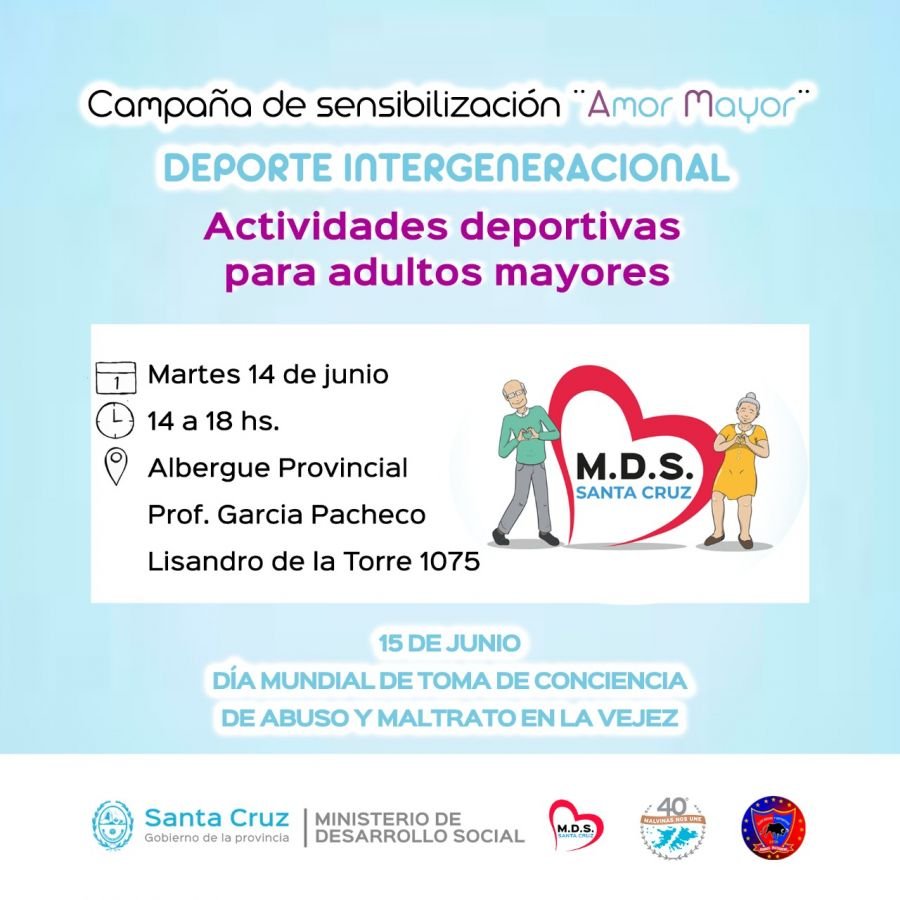 "Amor Mayor": convocan a actividades para fomentar los buenos tratos a los Adultos Mayores