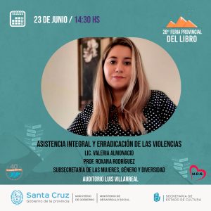 Desarrollo Social estará presente en la 28° Feria Provincial del Libro