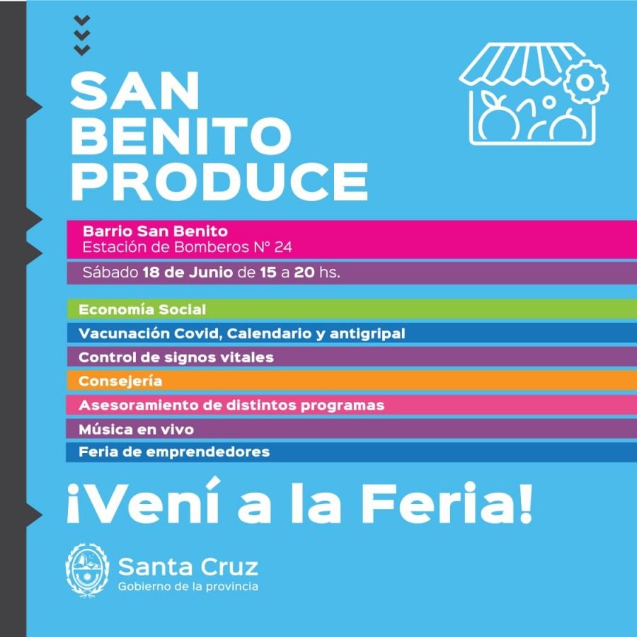 #AgendaFinDeSemana: Concretarán la segunda feria “San Benito Produce” en Río Gallegos