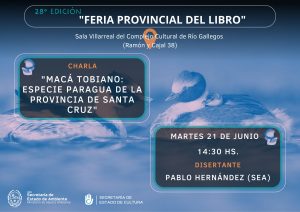 La Secretaría de Ambiente participa de la 28° Feria Provincial del Libro