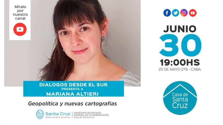 "Diálogos desde el Sur" presentó a Mariana Altieri en Casa de Santa Cruz