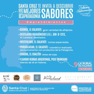 Sabores Santacruceños presente en la feria nacional “Caminos y Sabores”