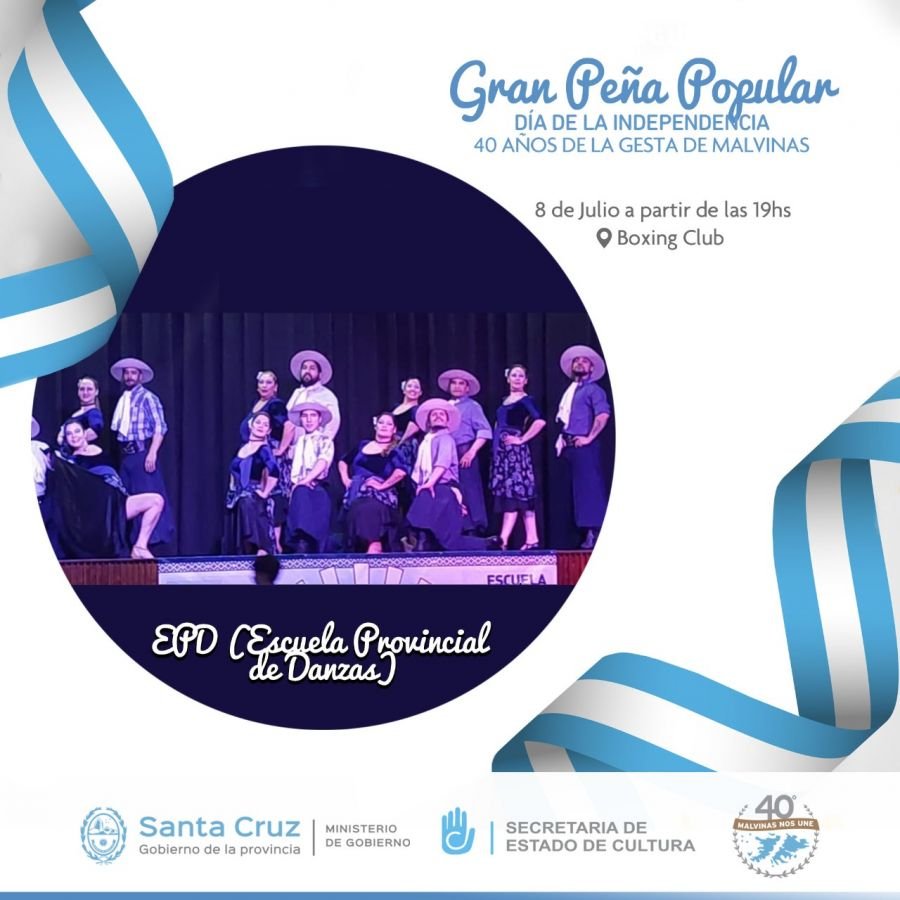 La Escuela Provincial de Danzas estará presente en la Gran Peña Popular