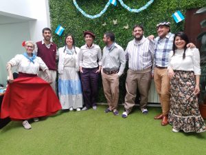 El Instituto de Energía conmemoró el 9 de Julio vestido de celeste y blanco