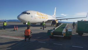 La aerolínea low cost Flybondi llegó a Santa Cruz