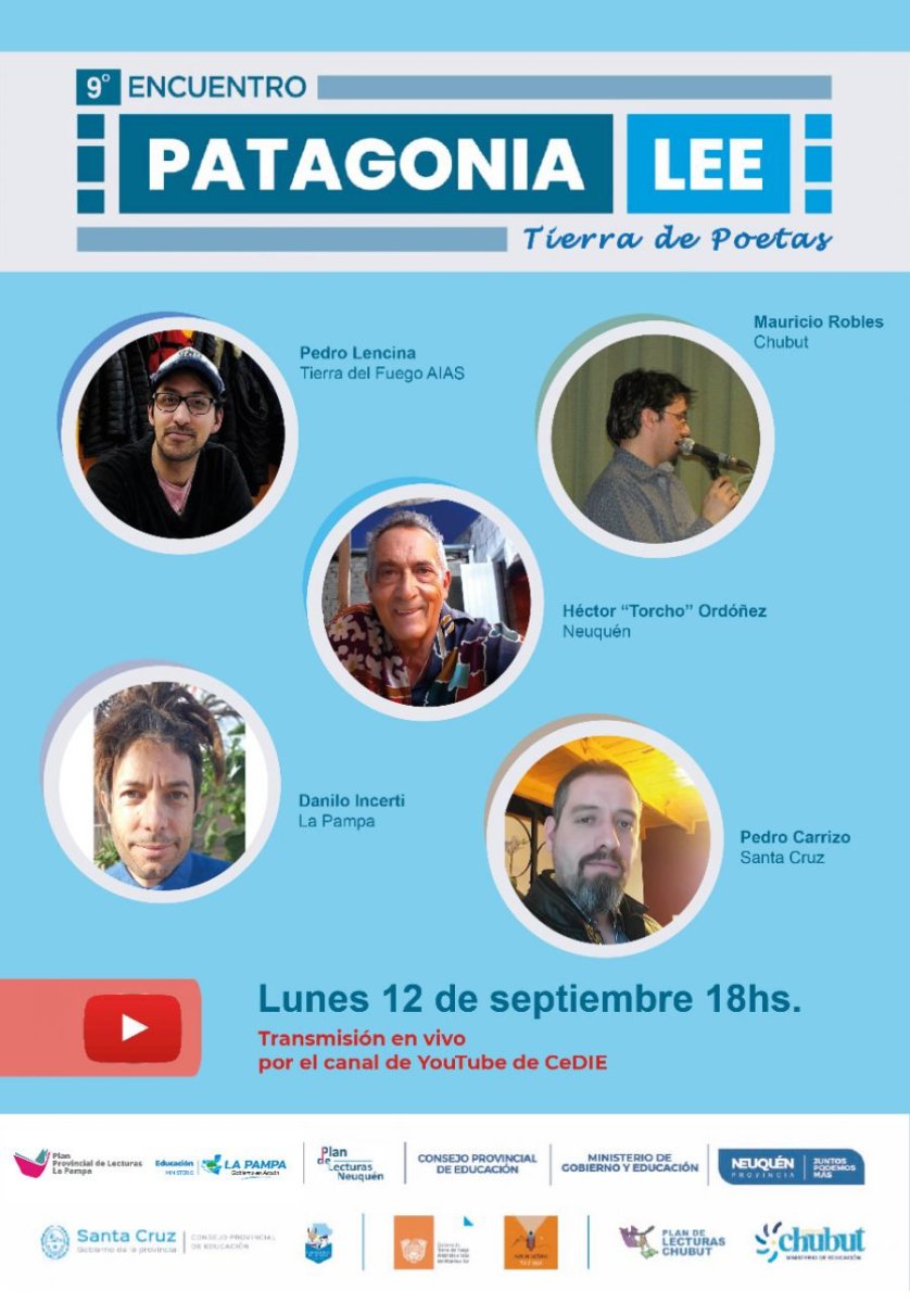Invitan a participar de una nueva edición del conversatorio "Patagonia Lee"