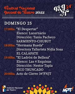 La Cartera Cultural participará del 34° Aniversario del Festival Juvenil De Teatro