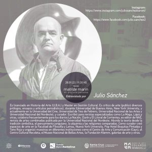 El MAEM invita a participar de una entrevista a Matilde Marín por Julio Sánchez