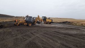 Colocaron alcantarillas en la Ruta Nacional Nº 40