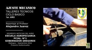 Estudiantes de la Escuela Agropecuaria continúan con los proyectos vinculados al sector productivo