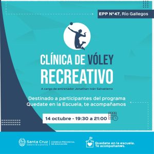 Invitan a participar de una Clínica de “Vóley Recreativo”