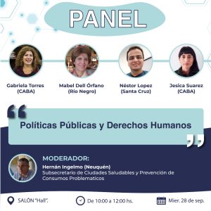 Santa Cruz presente en el Congreso de políticas públicas de Neuquén sobre problemáticas de consumo