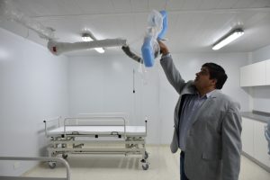 Continúa la puesta a punto del Hospital Modular de Pico Truncado