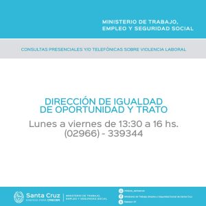 El Gobierno informa las vías de comunicación del Ministerio de Trabajo, Empleo y Seguridad