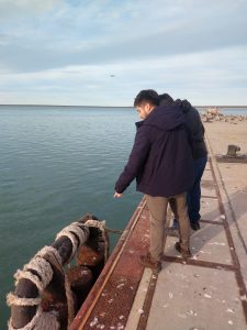 Iniciaron las refacciones en el muelle de Puerto San Julián