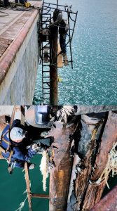 Iniciaron las refacciones en el muelle de Puerto San Julián