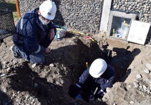 Avanza la construcción de red de gas en Los Antiguos