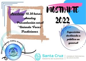 Invitan a participar de la Muestra Mostrarte 2022 del IPES de Caleta Olivia