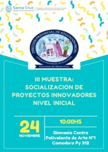 Educación invita a la Muestra de Socialización de Proyectos Innovadores de Nivel Inicial