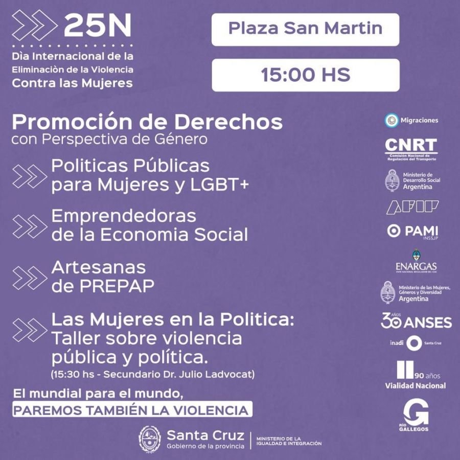 A25N: Acciones por una Santa Cruz libre de violencias contra las Mujeres