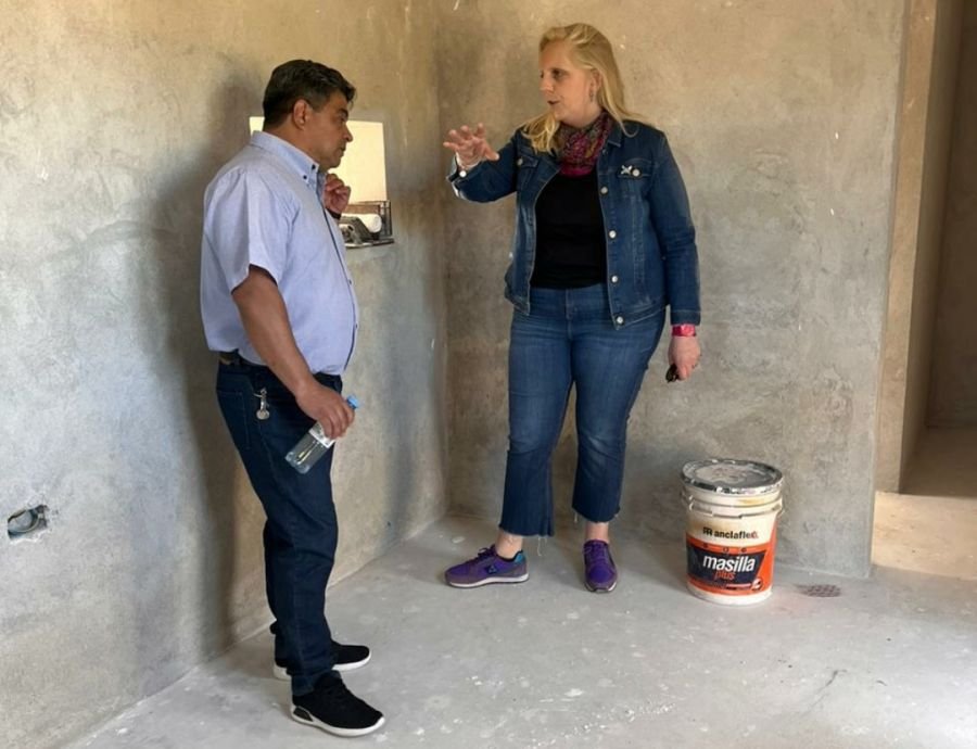 Avanza la obra de la Sala de Elaboración en la estación de Piscicultura de Piedra Buena