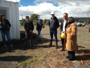 Visitaron la obra de la Escuela Industrial en Procesos Energéticos de 28 de Noviembre