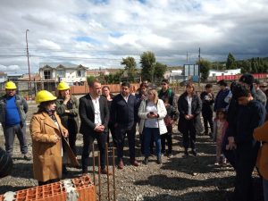 Visitaron la obra de la Escuela Industrial en Procesos Energéticos de 28 de Noviembre