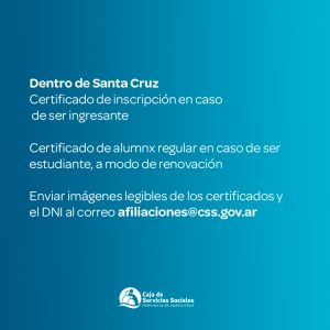 La Caja de Servicios Sociales recordó como acceder a la cobertura siendo estudiantes universitarios