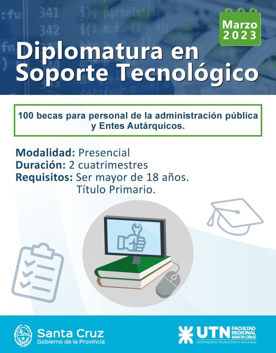 Inició la inscripción a la Diplomatura en Soporte Tecnológico