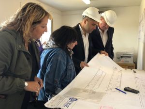 Concretaron visita a la obra de la Escuela Industrial en Procesos Energéticos de 28 de Noviembre