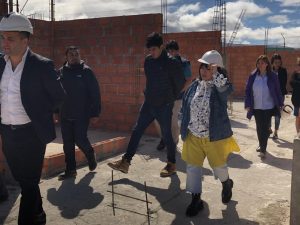 Concretaron visita a la obra de la Escuela Industrial en Procesos Energéticos de 28 de Noviembre