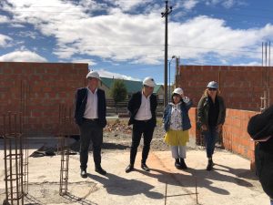 Concretaron visita a la obra de la Escuela Industrial en Procesos Energéticos de 28 de Noviembre