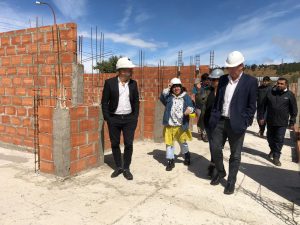 Concretaron visita a la obra de la Escuela Industrial en Procesos Energéticos de 28 de Noviembre