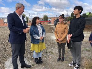 Concretaron visita a la obra de la Escuela Industrial en Procesos Energéticos de 28 de Noviembre