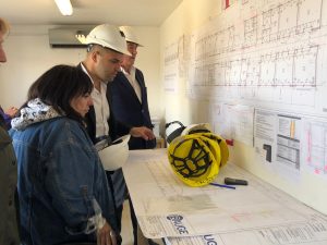 Concretaron visita a la obra de la Escuela Industrial en Procesos Energéticos de 28 de Noviembre