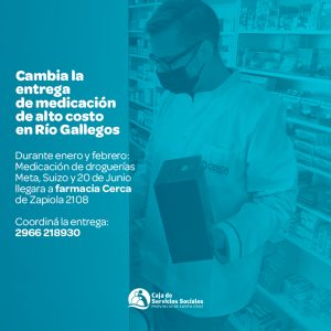 Nueva modalidad centraliza la entrega de medicación de alto costo para afiliadxs de la Caja de Servicios Sociales