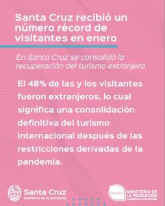 Santa Cruz recibió un número récord de visitantes en enero y se recupera el turismo extranjero