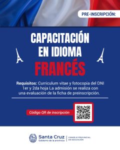 Se encuentra abierta la preinscripción a una nueva instancia de formación en francés
