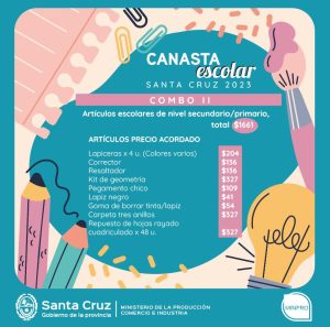 Santa Cruz lanza la Canasta Escolar 2023