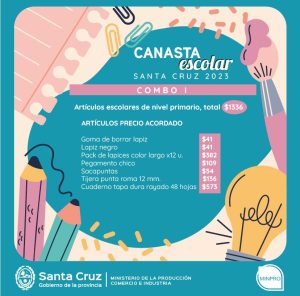 Santa Cruz lanza la Canasta Escolar 2023