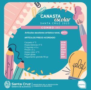 Santa Cruz lanza la Canasta Escolar 2023
