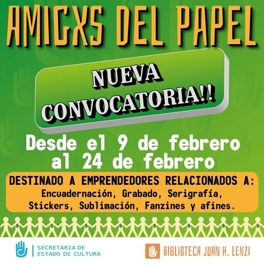 Comenzó una nueva convocatoria para ser parte de “Amigxs del papel