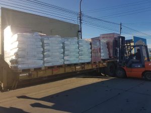 Articularon acciones para el traslado de módulos alimentarios