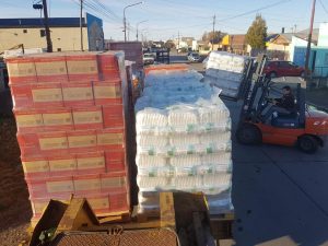 Articularon acciones para el traslado de módulos alimentarios