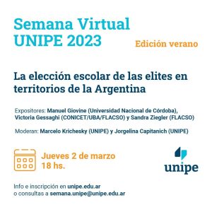 Se encuentran abiertas las inscripciones a la “Semana UNIPE Virtual 2023-Edición Verano”