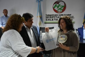 Realizaron reconocimiento al personal de salud en Caleta Olivia