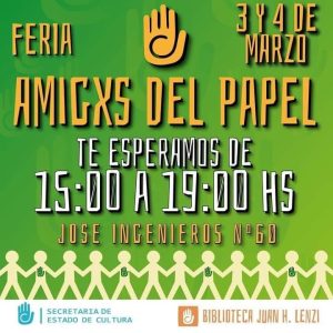 Comenzará otra edición de la Feria “Amigxs del papel” y se acerca el Ciclo de Literatura